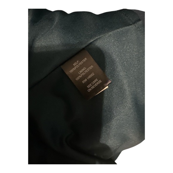 Torrid Blue/Black Floral Georgette Cutout Sleeve Skater Dress, Size 18 - Picture 9 of 9